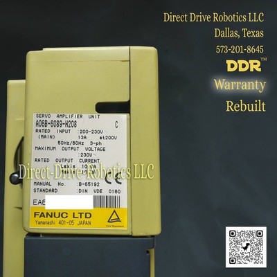 **12mo Warranty**Same Day Shipping Avail.**REBUILT** Fanuc A06B-6089-H208
