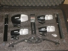 Shure PGDMK6 Set of 6 Drum Microphones in Case USED