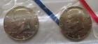 1981 P & D Kennedy Half Dollars from the Mint set in Mint Cello