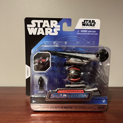RARE 15000 Star Wars Micro Galaxy Squadron Kylo Ren's Tie Whisper Destroyed 0142