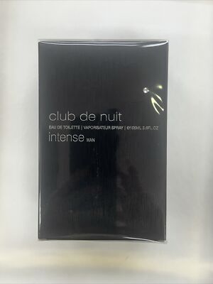 ARMAF CLUB DE NUIT INTENSE 3.6 oz FOR MEN EDT SOLE OFFICIAL DISTRIBUTOR OF ARMAF