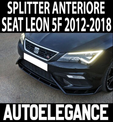 SEAT LEON 5F SPOILER LOOK FR SPOILER UNTER STOSSSTANGE ABS SCHWARZ SPLITTERv