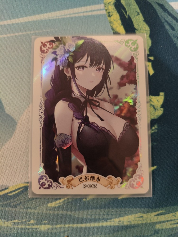 Raiden Shogun Genshin Impact Cute R68 ACG Goddess Hot Waifu Card Doujin Anime