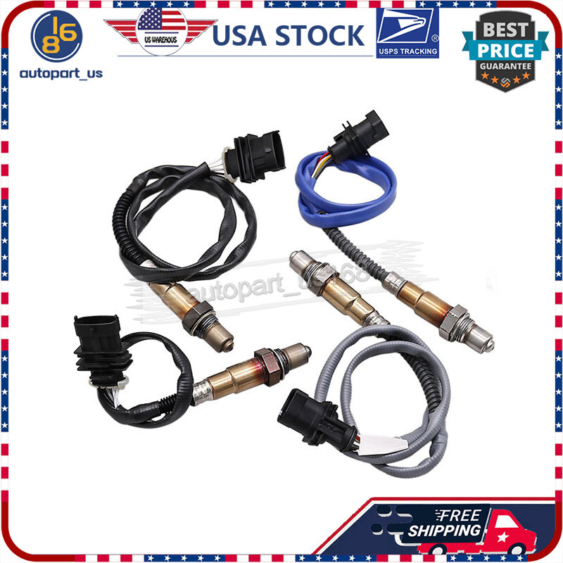 4PCS Upstream&Down Oxygen O2 Sensors For 14-20 Maserati Levante Ghibli 3.0L 3.8L