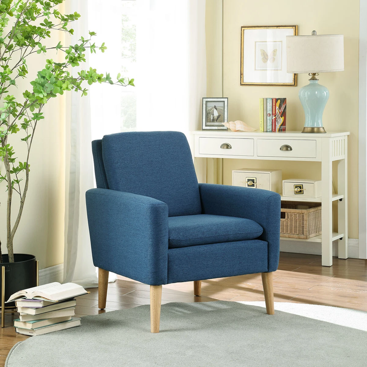 Modern Accent Fabric Armchair Single