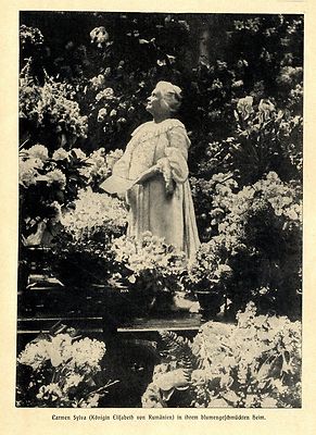 Carmen Sylva Königin Elisabeth v. Rumänien in ihrem Heim * Bilddokument 1904