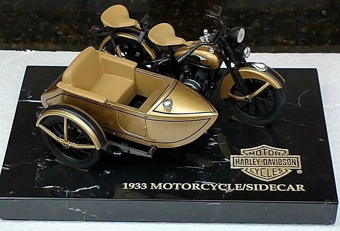 HARLEY DAVIDSON DIECAST Deluxe SIDECAR BANK 1933 B Over item handling ☆ ULTRA EDITION GOLD