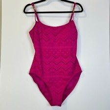 La Blanca Lingerie One Piece Swimsuit LB4BC24-Magenta Women's 12 NWT