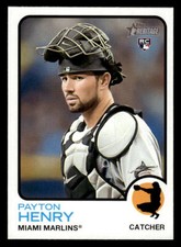 2022 Topps Heritage #656 Payton Henry Rookie Card Miami Marlins
