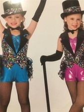 Dance Costume Jazz Tap Dress Blue Art Stone All Dressed Up
