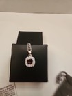 Avon Mystic Quartz~CZ Cushion Sterling Silver Necklace, NIB — photo 2