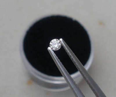 2mm White Natural Diamond Loose Faceted Round VS2 Clarity
