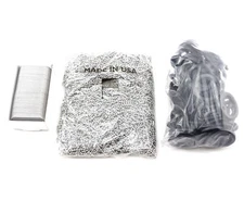 100 Stainless Steel Military Army Dog Tags + 30" Ball Chains + Black Silencers