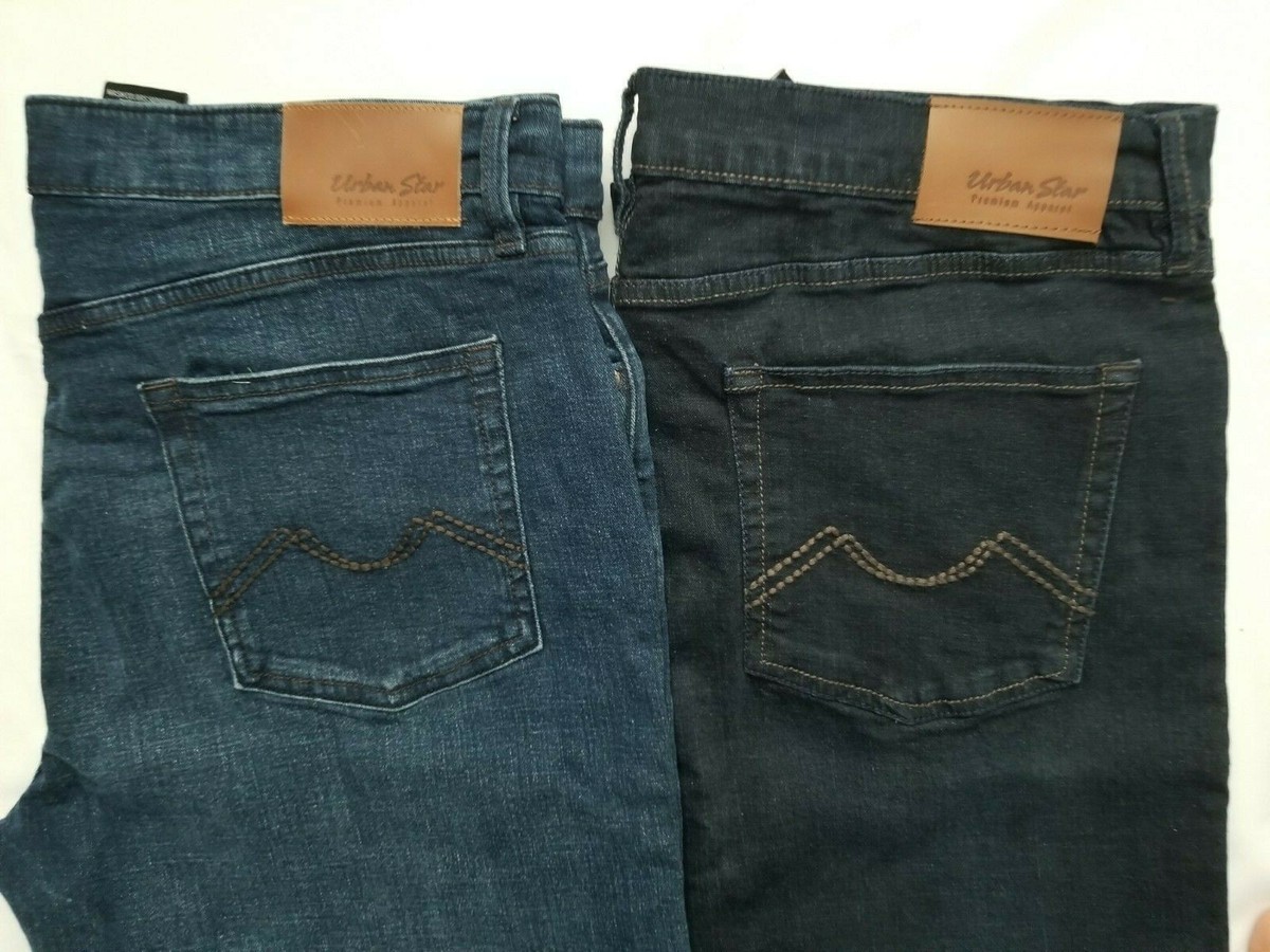 【Urban Sophistication】Classic Jeans New Urban Star Men's Relaxed Fit Jeans Straight Leg Stretch