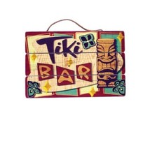 Large Tiki Bar Heavy Wooden Wall Plaque Sign Beach House Game Room Decor Gift