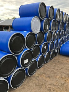 55 gallon plastic removable lid barrel barrels drum drums SHIP ONLY TO WISCONSIN