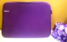 Amazon Basics 14" Laptop Sleeve Purple Protective Case with Zipper for Macbook