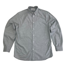 These Glory Days Shirt Men's Small Light Grey Melange ELIAS Long Sleeve Cotton 
