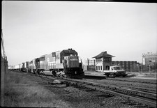 Vintage Train Negative Med Format Black & Whi...