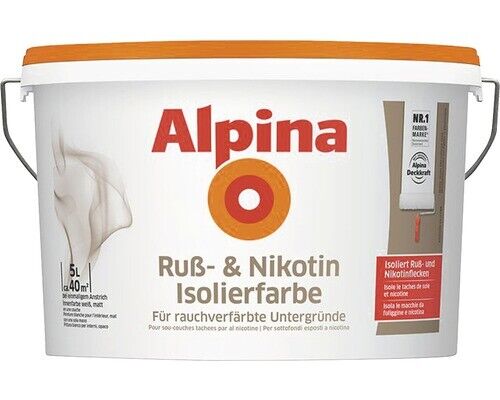 Alpina Nikotinsperre Wandfarbe weiß 5L - Bild 1 von 1