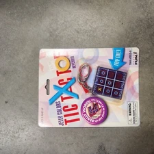 Classic Game Keychain Tic Tac Toe Jelly Colors  Basic Fun 2000 New in Package #2