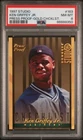 1997 Donruss Studio Gold Press Proof #163 Ken Griffey Jr. HOF /500 PSA 8 Graded