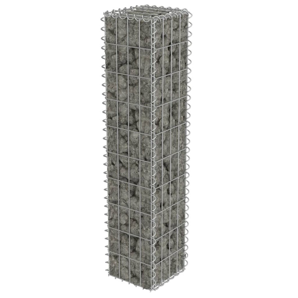Jardinière Gabion En Acier Galvanisé Stable Et Durable Argenté 160 X