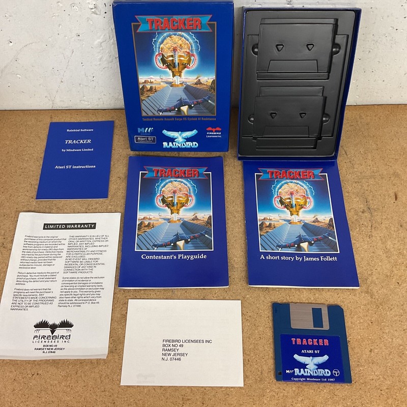 Tracker - Firebird Rainbird  - Atari ST - Big Box