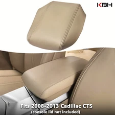 Fits 2008-2014 Cadillac CTS Leather Armrest Center Console Lid Cover Trim Beige