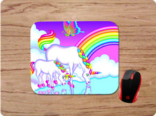 UNICORNS RAINBOW BUTTERFLY THEME CUSTOM MOUSE PAD MAT NEOPRENE NONSLIP PC GAMING