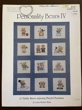 Personality Bears IV By Lynn Waters Busa Leaflet 13 Graph-It Arts 1985