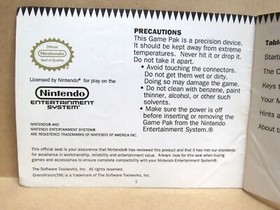 ORB 3D Manual - no game .... NES Nintendo