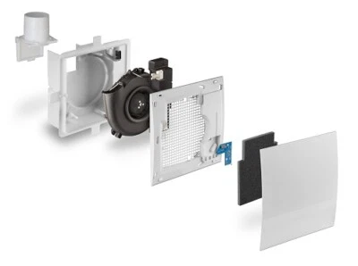 Lunos Lüfter Silvento EC SET inkl. Ventilatoreinsatz, Einbaukasten, Platine