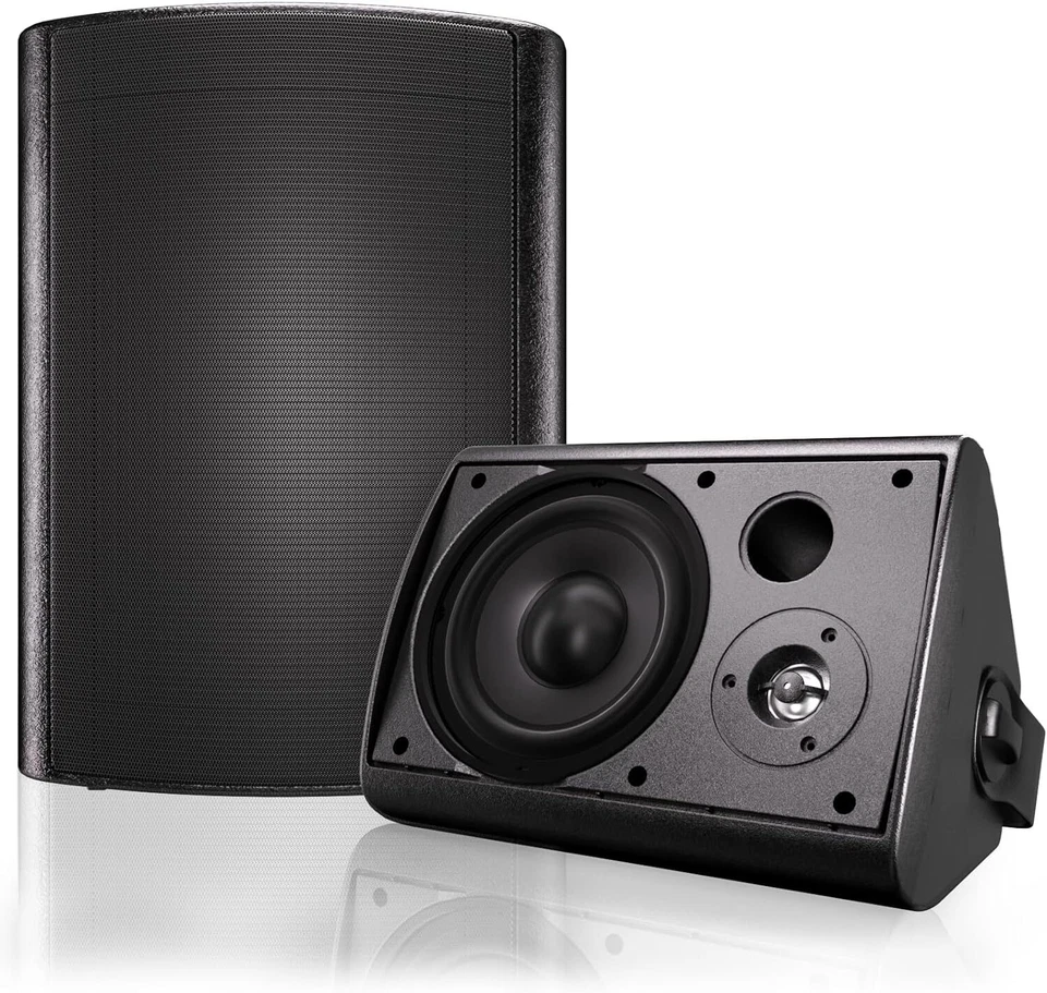 Herdio 2X 6.5" 400W Outdoor Waterproof Bluetooth Speakers Wall Mount for Patio - image 4 of 4