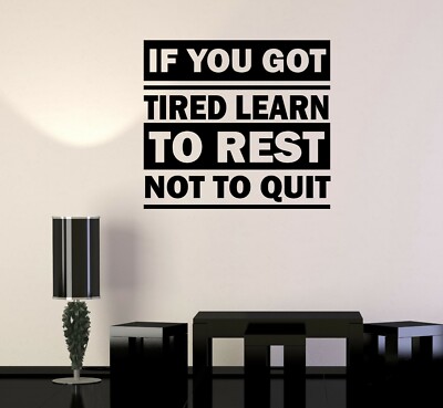Wall Decal Positive Lettering Sign Motivational Quote Words Vinyl Sticker ed1907
