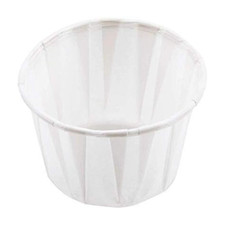 Ramekin Sauce Pots 1oz,2oz,4oz - White Paper Compostable Disposable Souffle Cups