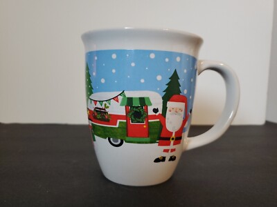 Royal Norfolk Mug Santa with Camper 8 Ounce Coffee Cocoa Tea Christmas Holiday