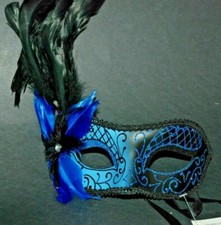 MASQUERADE CARNIVAL MARDI GRAS VENETIAN MASK M31059 Blue