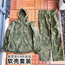 Russian EMR Little Green Man TAD Edition Soft Shell Velvet Set Submachine Jacket