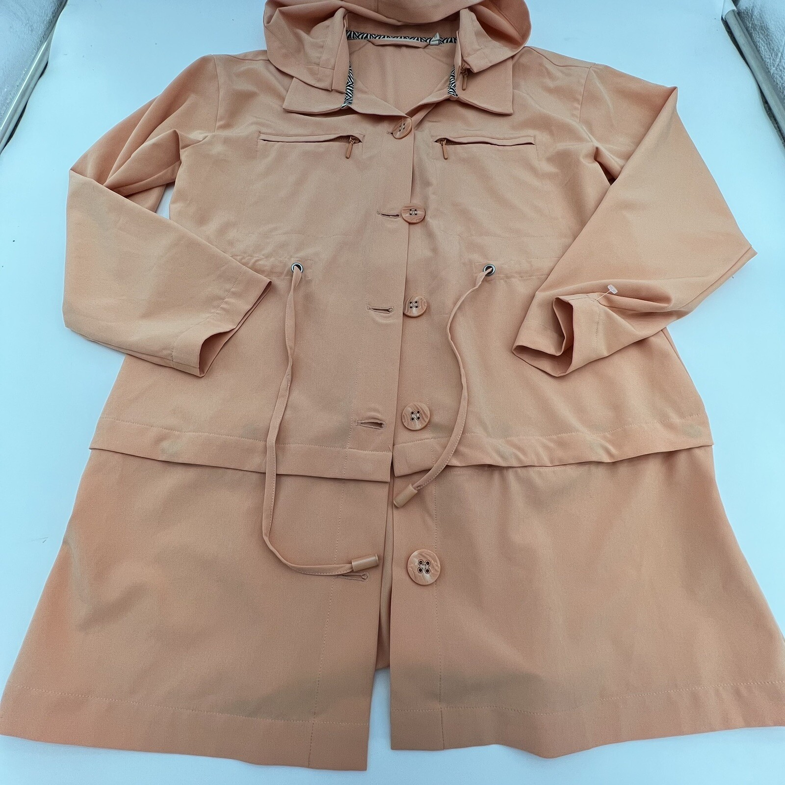 Soft Surroundings Button Front Jacket Womens XS O… - image 1