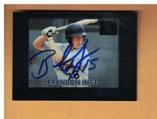  Brandon Inge AUTOGRAPHED 2000 Bowman Retro-Future Rookie Baseball Card DETROIT 