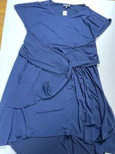 Lane Bryant Navy Blue Dress size 14/16 New NWT Tie Waist 