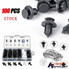 100x Fixing Fastener Kit Fender Liner Push Type Retainer Clips for Ford Car
