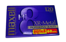 Maxell XR-Metal Hi8 120 Digital 8mm Camcorder Video Tape 60 Minute~NEW SEALED