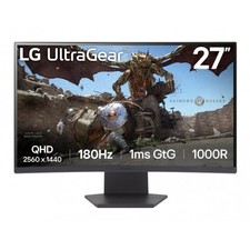 Monitor LG UltraGear 27GS60QX-B 27'' WQHD VA Curvo AMD Free-Sync 180Hz Nero