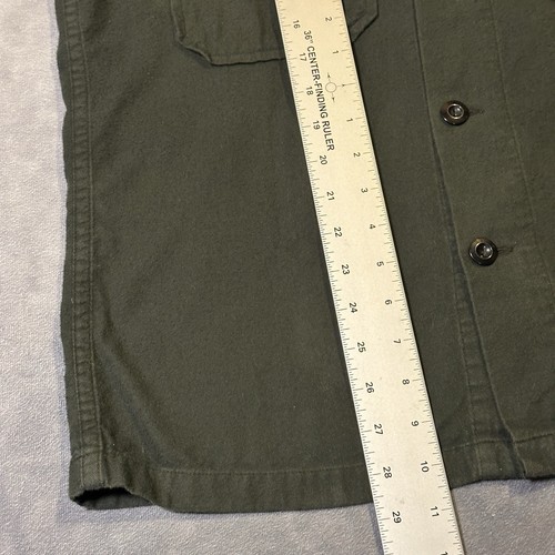 Sandro Paris Shirt Mens XL Green Utility Pockets Made In Portugal - Picture 8 of 8
