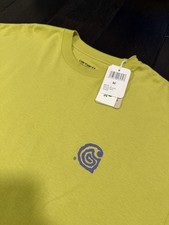 NWT CARHARTT WIP Work In Progress Helix Shirt Pale Yellow Size Medium 1035194