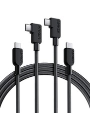 Anker 240W USB C to C Cable 2Pack 6FT 90 Fast Charger Cord for iPhone 16 Black