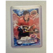 Upper Deck Ice Premieres Red Rookie Anton Lundell #230 /399 Florida Panthers