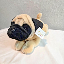 Miyoni by Aurora Pug Puppy Plush 11" Realistic Dog Stuffed Animal New With Tags